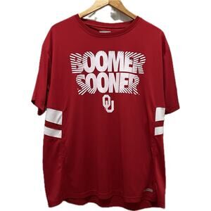 SECTION 101 Red Boomer Sooner Stretch Performance Shirt Sz XL Athletic OU